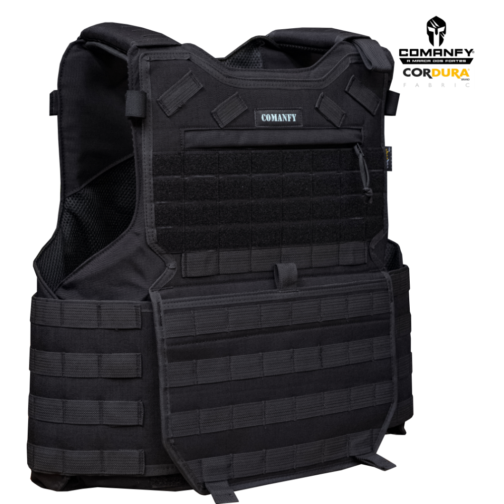 CAPA DE COLETE COMANFY® G6 IIIA - PRETO