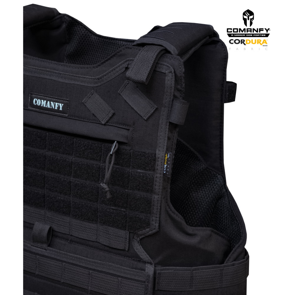 CAPA DE COLETE COMANFY® G6 IIIA - PRETO