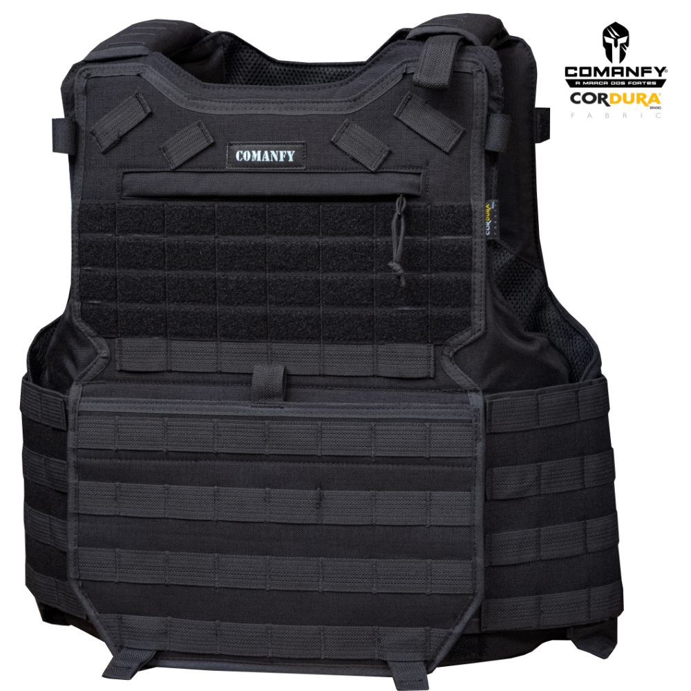 CAPA DE COLETE COMANFY® G6 IIIA - PRETO