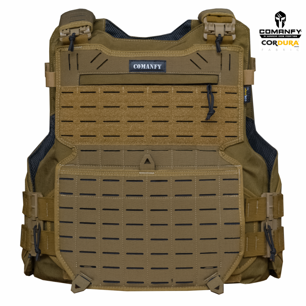 CAPA DE COLETE COMANFY® GLADIADOR IIIA LASER CUT - COYOTE