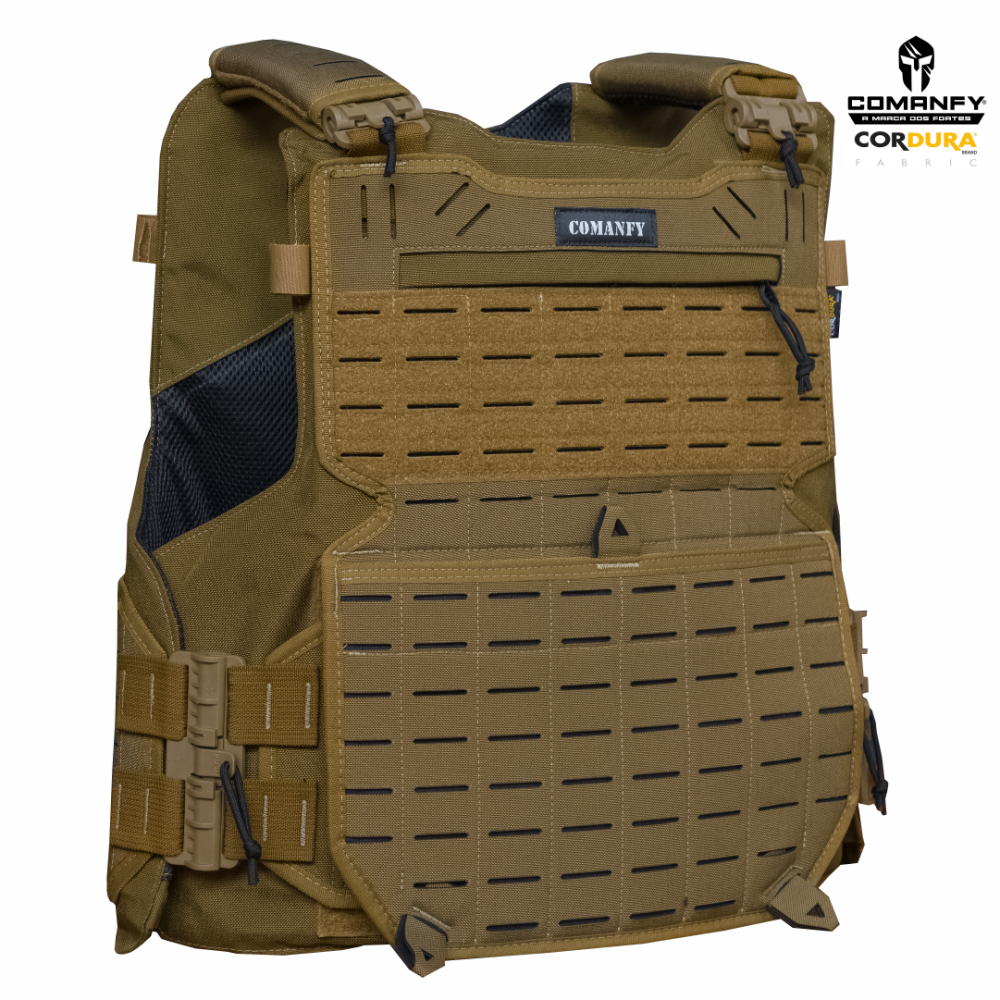 CAPA DE COLETE COMANFY® GLADIADOR IIIA LASER CUT - COYOTE
