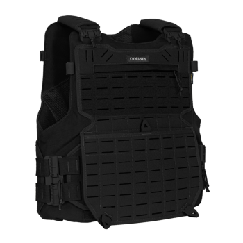 CAPA DE COLETE COMANFY® GLADIADOR LASER CUT - PRETO