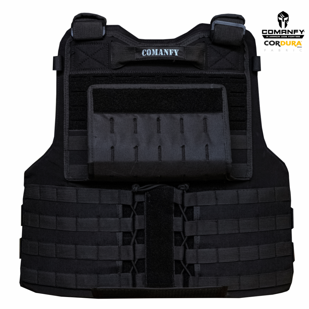 CAPA DE COLETE COMANFY® GLADIADOR LASER CUT - PRETO CAPA DE COLETE COMANFY® GLADIADOR LASER CUT - PRETO