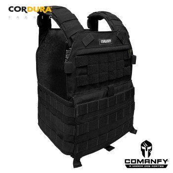 CAPA DE COLETE COMANFY® PLATE CARRIER - PRETO