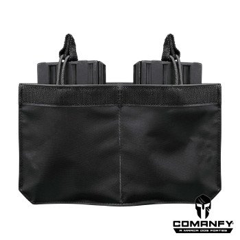 PORTA CARREGADOR FZ 7.62 DUPLO CANGURU - FITA DETALHE PRETO