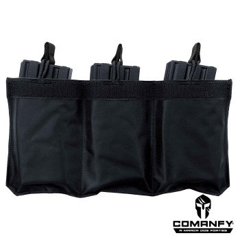 PORTA CARREGADOR FZ 5.56 TRIPLO CANGURU - PRETO