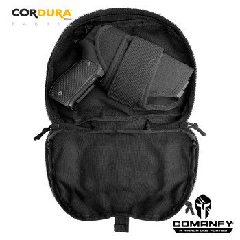 BOLSO HORIZONTAL COM COLDRE SAQUE RÁPIDO - PRETO