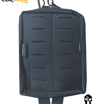 BOLSO VERTICAL MÉDIO LASER CUT - PRETO