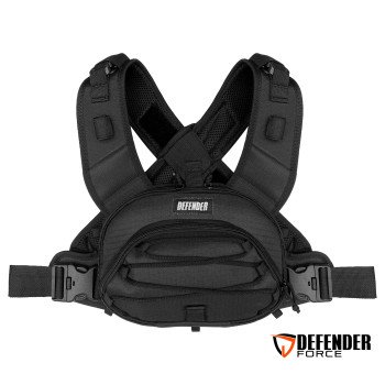 BOLSA DE PEITO DEFENDER NEGRA SAQUE RÁPIDO - PRETO